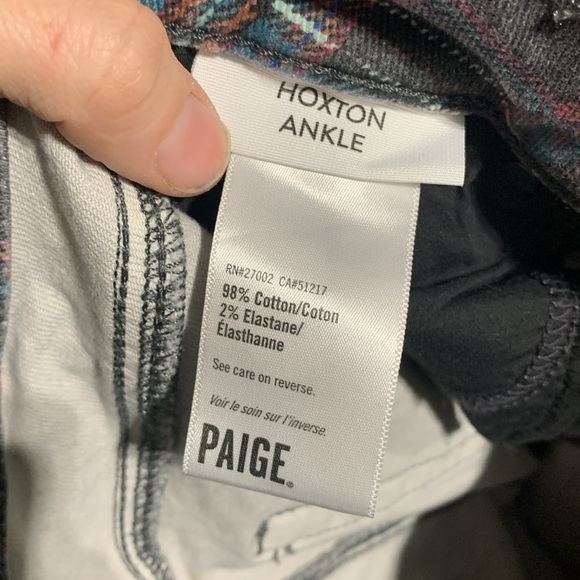 Paige Hoxton Ankle Plaid Jeans - Picture 11 of 11